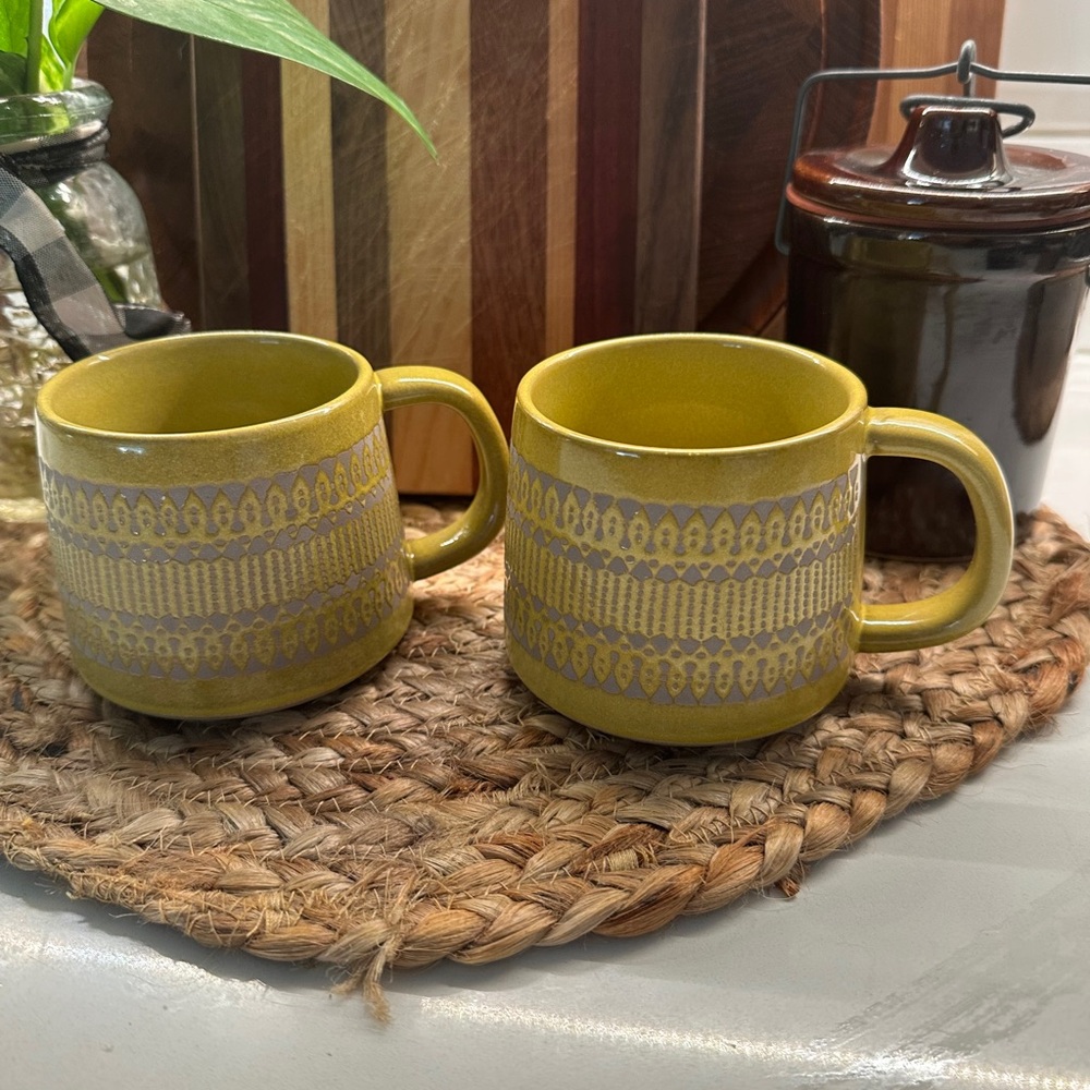 Two new Hearth & Hand Stoneware coffee mugs-Magnolia